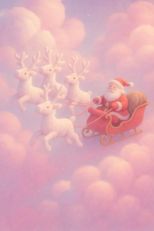 Pastel Candy Christmas wallpaper